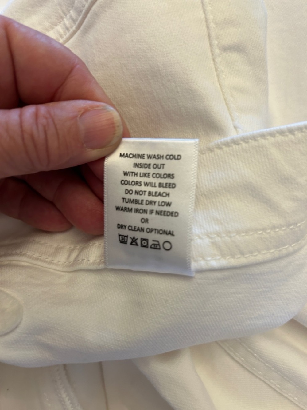 Altar’d Stare White Wide-Leg Raw Hem Jeans Size 30 EUC - Picture 7 of 7
